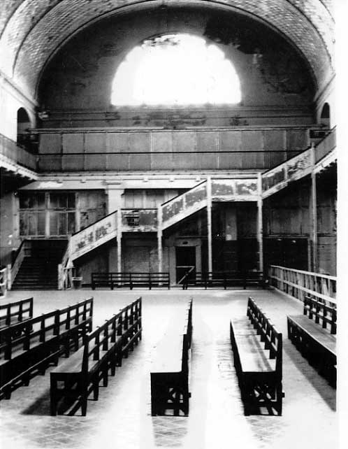 Great Hall, Ellis Island, 1980.